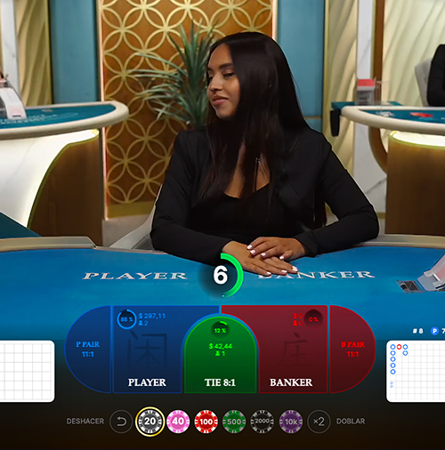 Baccarat en vivo