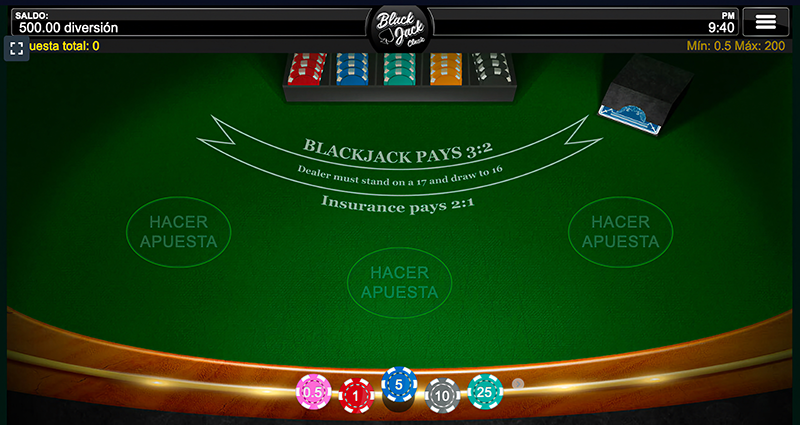 Black jack cl&aacute;sico