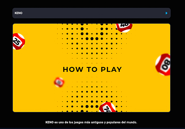 C&oacute;mo jugar Keno