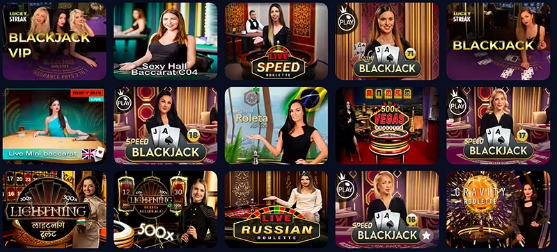 Juegos de casino en vivo