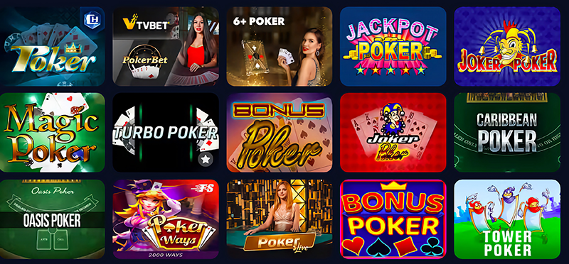Opciones de video poker