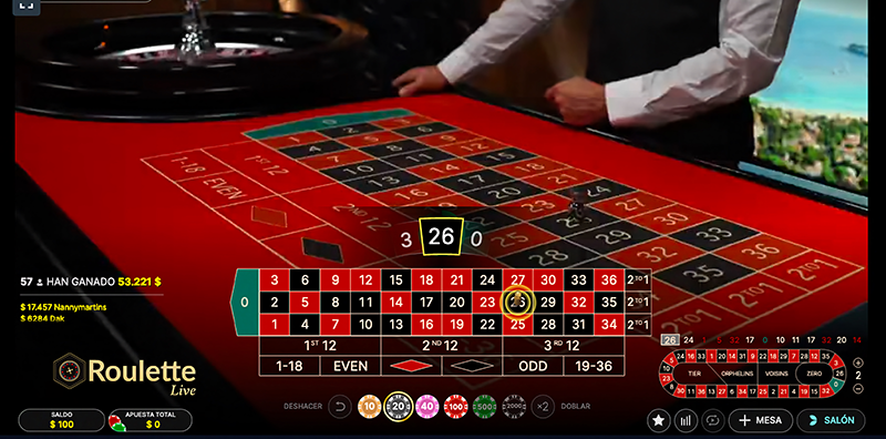 Ruleta en vivo